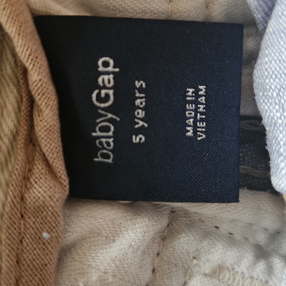 Baby Gap girls light wash pants/capri with adjustable straps size 5 - Picture 2 of 8